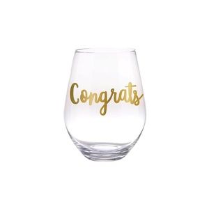 SLANT Wine Glass - Congrats
